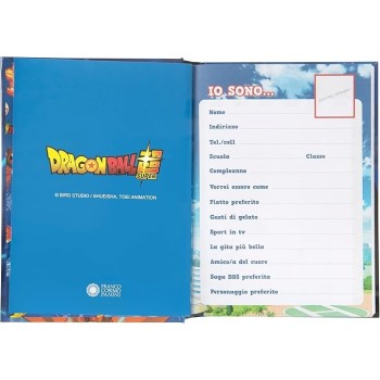 Diario 12 Mesi DragonBall Super Non Datato Blu | Cloclorinda.it