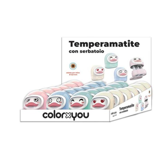Colorxyou - temperamatite papera con serbatoio | Cloclorinda.it Colorxyou - temperamatite papera con serbatoio | Cloclorinda.it