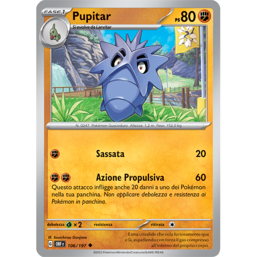 Pupitar 106/197 Holo Reverse | Cloclorinda.it Pupitar 106/197 Holo Reverse | Cloclorinda.it