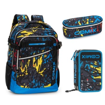 Zaino Organizzato + Astuccio 3 Zip + Astuccio Ovale COMIX WBS GRAFFITI | Cloclorinda.it