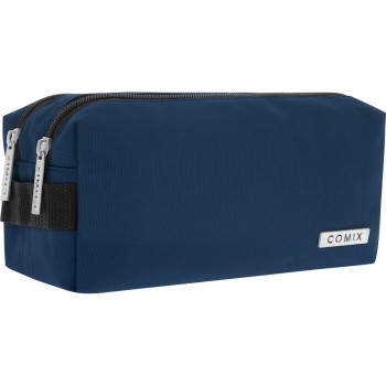 Astuccio 2 Zip COMIX Monocolore Blu | Cloclorinda.it