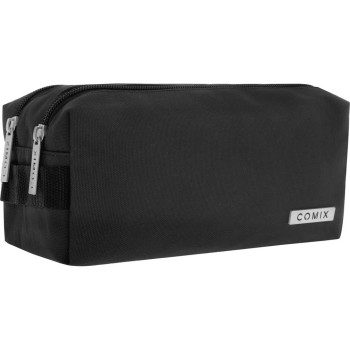 Astuccio 2 Zip COMIX Monocolore Nero | Cloclorinda.it