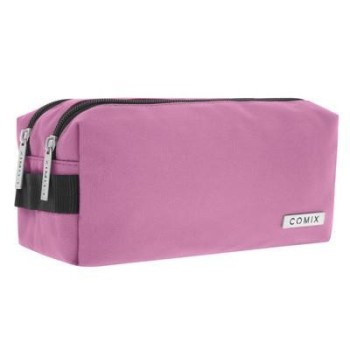 Astuccio 2 Zip COMIX Monocolore  Malva | Cloclorinda.it