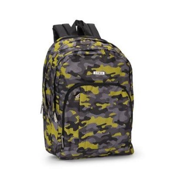 ZAINO SCUOLA 3 SCOMPARTI ALLOVER COMIX CAMO MESH | Cloclorinda.it