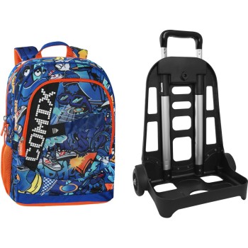 Zaino Trolley Staccabile COMIX Bright Blu | Cloclorinda.it
