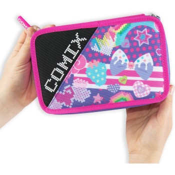 Astuccio 3 Zip COMIX Bright Fucsia | Cloclorinda.it