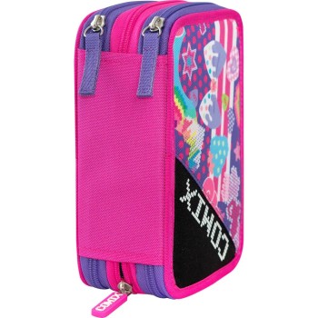 Astuccio 3 Zip COMIX Bright Fucsia | Cloclorinda.it