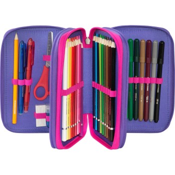 Astuccio 3 Zip COMIX Bright Fucsia | Cloclorinda.it
