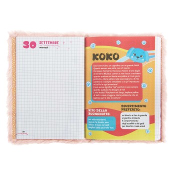 Diario Standard Datato 12 Mesi 2025/2026 Orso Plush Mofu Mofu | Cloclorinda.it