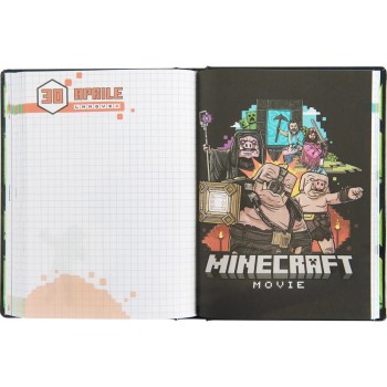 Diario 12 Mesi 2025/26 - Minecraft - Giornaliero non datato Nero | Cloclorinda.it