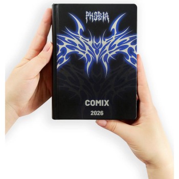 Diario 16 Mesi 2025/26 - COMIX Limited Edition - Giornaliero Nero/Blu | Cloclorinda.it