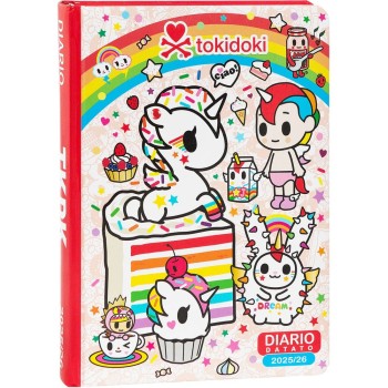 Diario 12 Mesi 2025/26 - Tokidoki - Giornaliero Rosso | Cloclorinda.it