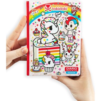 Diario 12 Mesi 2025/26 - Tokidoki - Giornaliero Rosso | Cloclorinda.it