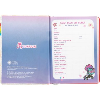 Diario 12 Mesi 2025/26 - Tokidoki - Giornaliero Rosso | Cloclorinda.it