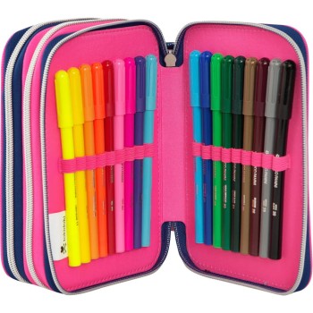 Astuccio 3 zip Tokidoki Blu | Cloclorinda.it