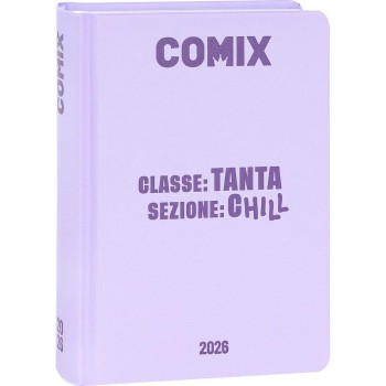 Diario 16 Mesi 2025/26 - COMIX - Giornaliero Standard Lilla | Cloclorinda.it