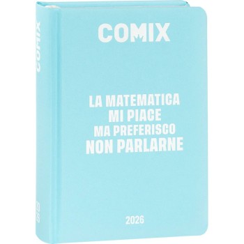 Diario 16 Mesi 2025/26 - COMIX - Giornaliero Standard Azzurro | Cloclorinda.it