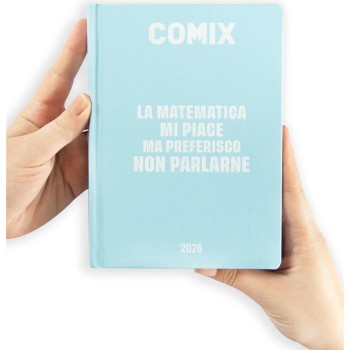 Diario 16 Mesi 2025/26 - COMIX - Giornaliero Standard Azzurro | Cloclorinda.it