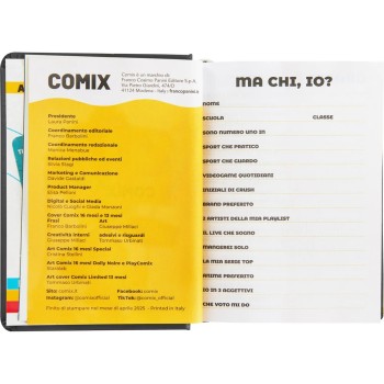 Diario 16 Mesi 2025/26 - COMIX - Giornaliero Standard Oro | Cloclorinda.it