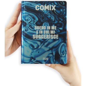 Diario 16 Mesi 2025/26 - COMIX - Giornaliero Standard Blu | Cloclorinda.it