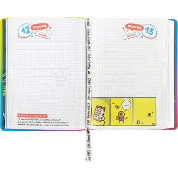 Diario 16 Mesi 2025/26 - COMIX Scottecs by Sio - Giornaliero Rainbow | Cloclorinda.it