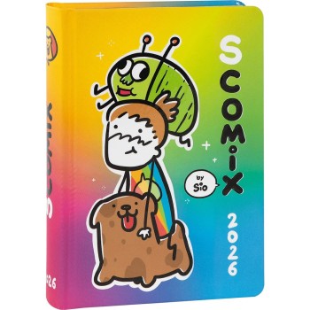 Diario 16 Mesi 2025/26 - COMIX Scottecs by Sio - Giornaliero Rainbow | Cloclorinda.it