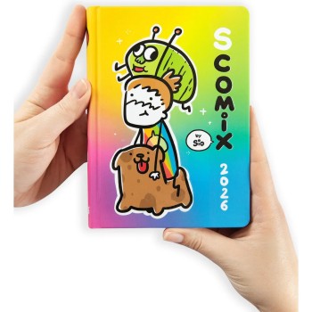 Diario 16 Mesi 2025/26 - COMIX Scottecs by Sio - Giornaliero Rainbow | Cloclorinda.it