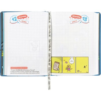 Diario 16 Mesi 2025/26 - COMIX Scottecs by Sio - Giornaliero Blu | Cloclorinda.it