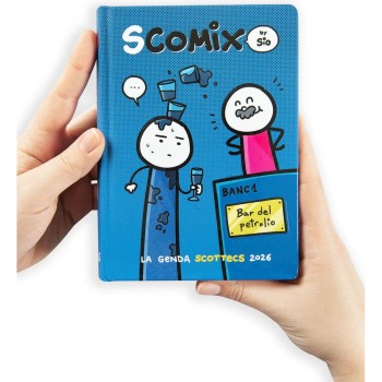 Diario 16 Mesi 2025/26 - COMIX Scottecs by Sio - Giornaliero Blu | Cloclorinda.it