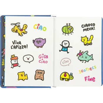 Diario 16 Mesi 2025/26 - COMIX Scottecs by Sio - Giornaliero Blu Unicottero | Cloclorinda.it