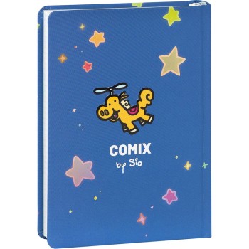 Diario 16 Mesi 2025/26 - COMIX Scottecs by Sio - Giornaliero Blu Unicottero | Cloclorinda.it