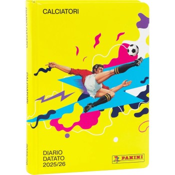Diario 12 Mesi 2025/26 - Calciatori Panini - Giornaliero Giallo | Cloclorinda.it
