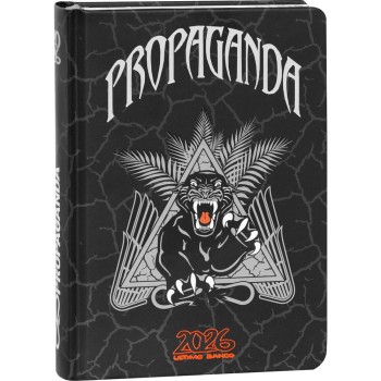 Diario 16 Mesi 2025/26 - Propaganda - Giornaliero Nero | Cloclorinda.it