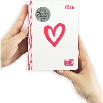Diario 16 Mesi 2025/26 - ME - Giornaliero Bianco | Cloclorinda.it