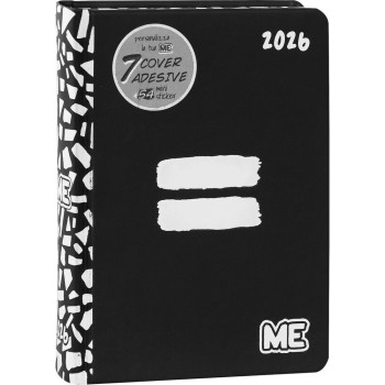 Diario 16 Mesi 2025/26 - ME - Giornaliero Nero | Cloclorinda.it