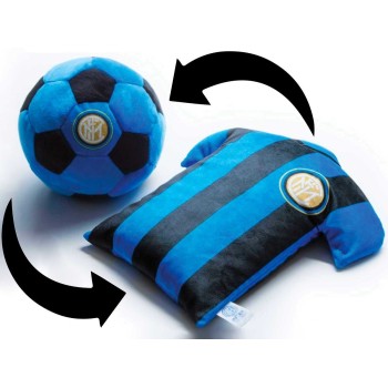 Cuscino Inter T-shirt Trasformabile Pallone FC Internazionale 30 cm | Cloclorinda.it