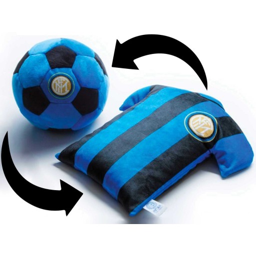 Cuscino Inter T-shirt Trasformabile Pallone FC Internazionale 30 cm | Cloclorinda.it