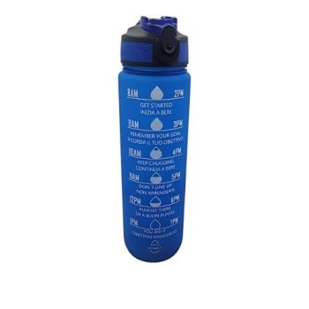 BORRACCIA MOTIVAZIONALE 1L BLU MIX AND MATCH | Cloclorinda.it