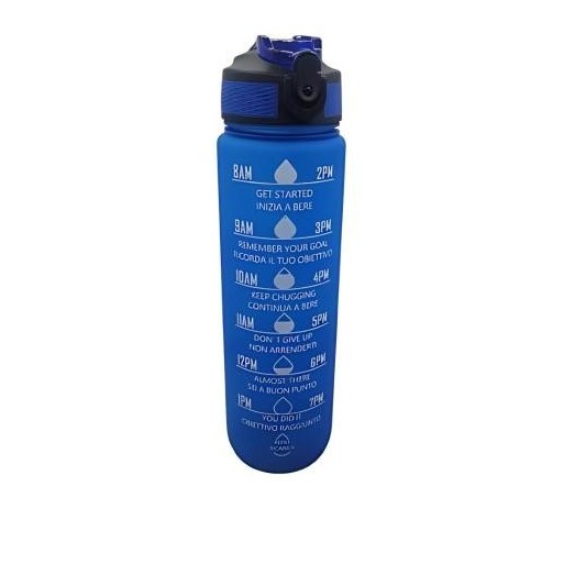 BORRACCIA MOTIVAZIONALE 1L BLU MIX AND MATCH | Cloclorinda.it BORRACCIA MOTIVAZIONALE 1L BLU MIX AND MATCH | Cloclorinda.it