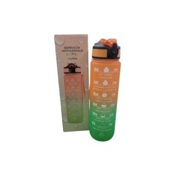 BORRACCIA MOTIVAZIONALE 1L ARANCIO VERDE MIX AND MATCH | Cloclorinda.it