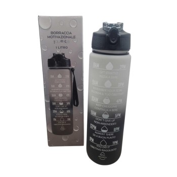 BORRACCIA MOTIVAZIONALE 1L BIANCO NERO MIX AND MATCH | Cloclorinda.it