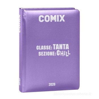 Comix Wave 2025-2026. Diario agenda 13 mesi. Lilla | Cloclorinda.it