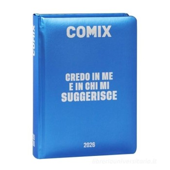 Comix Wave 2025-2026. Diario agenda 13 mesi. Electric Blue | Cloclorinda.it