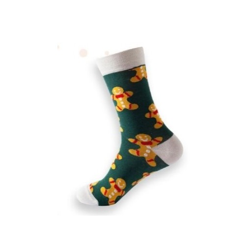 Calza in cotone con motivo Natalizio | Cloclorinda.it