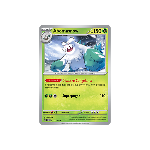 Abomasnow 011/193 | Cloclorinda.it