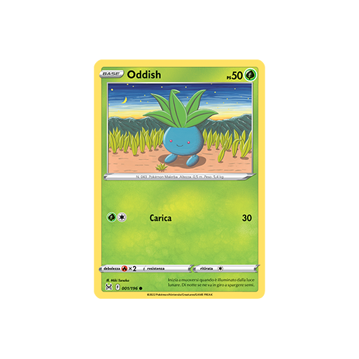 Oddish 001/196 | Cloclorinda.it
