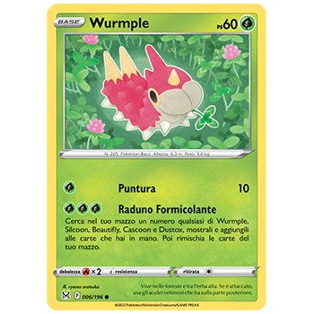 Wurmple 006/196 | Cloclorinda.it