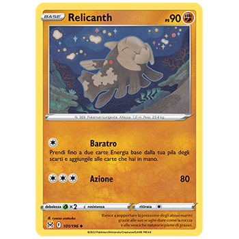 Relicanth 101/196 | Cloclorinda.it