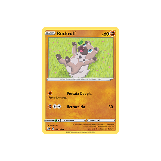 Rockruff 109/196 | Cloclorinda.it