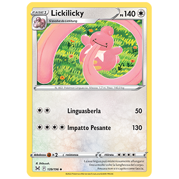 Lickilicky 139/196 | Cloclorinda.it